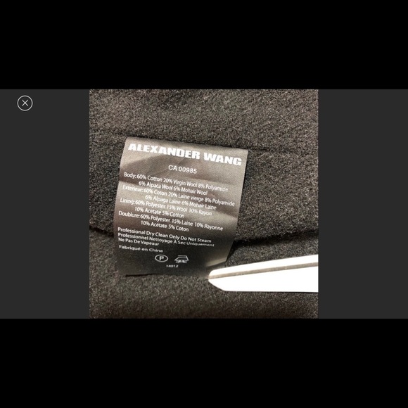 Alexander Wang Runway Buffalo Check Plaid Coat S - Picture 8 of 8